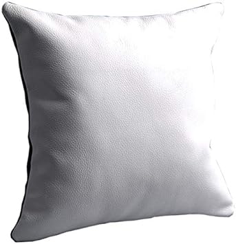 Amazon Com Texandecor Cowhide White Leather Cushion Pillow Cover