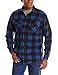 Wrangler Authentics Men's Long Sleeve Plaid Fleece Shirt, Blue Buffalo, 3X-Large