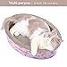 Vivaglory Cat Scratcher Cardboard, Oval Cat Scratch Lounge Scratching Bed with Catnip for Small & Medium Sized Cats, Naughty Cat