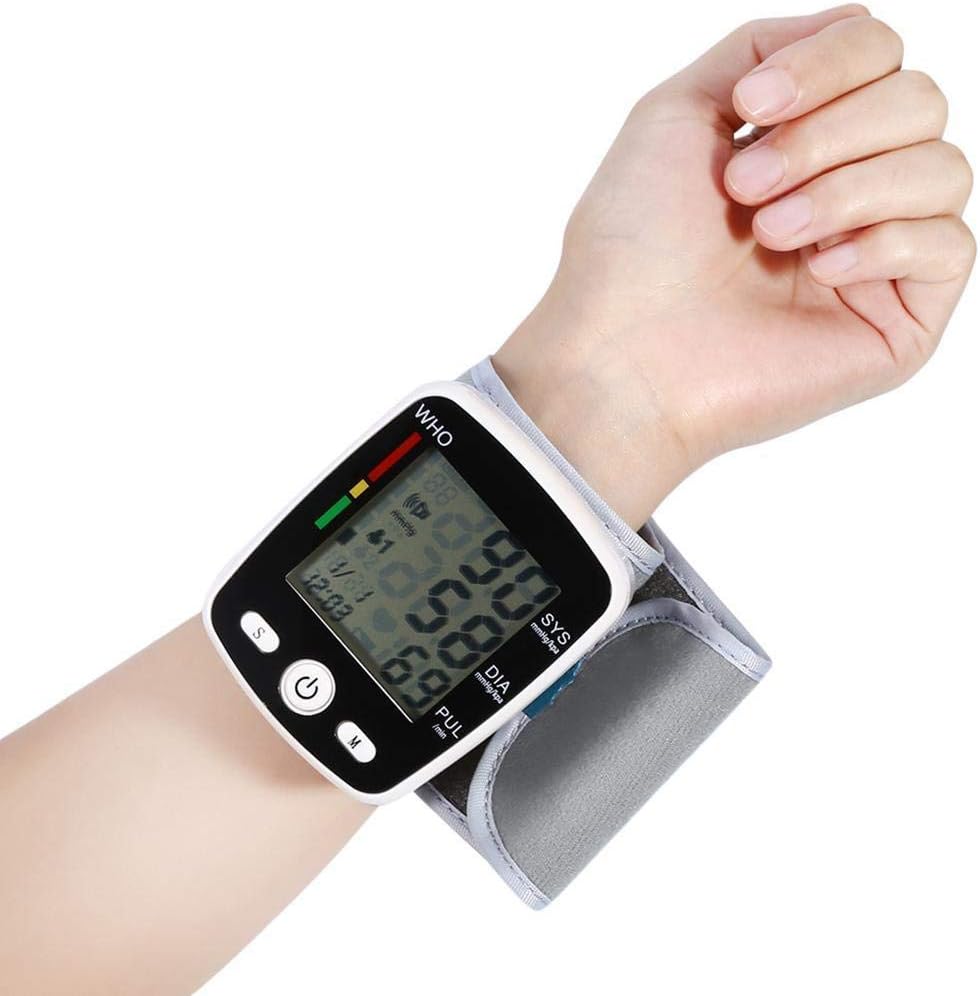 FANEO Durable Automatic LCD Digital Display Wrist Blood Pressure Monitor Pulse Oximeters
