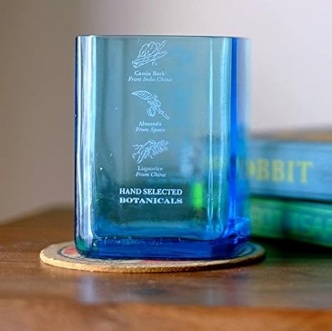 Bombay Sapphire Gin Rocks Glaser Aus Recycelten Flaschen Set Von 2 Amazon De Kuche Haushalt