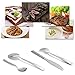 24 pcs Silverware Set, Lekoton Stainless Steel Flatware Sets Mirror Polishing Kitcten Home Dinnerware Cutlery Set Tableware Utensil Set Service for 6 with Spoon Fork Knife Luxury Gift Box (24-piece)