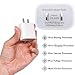 IETGZ 5V 2A Dual Port USB Wall Charger 4 Pack Travel Charging Plug for Apple iPad iPhone iPod 5 6 7 8 and Samsung LG Mobile Phone and Tablet White Color