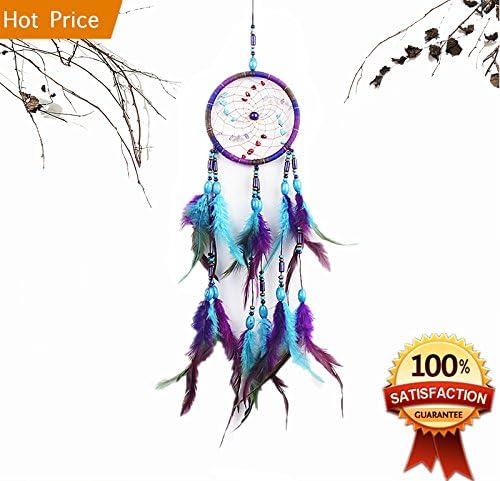 Dream Catcher Handmade Wall Hanging Home Decor 4.3" Diameter 21.6" Long