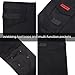 HARD LAND Men's Work Pants Straight Fit Cargo Pants with Knee Pads Pockets for Outdoors Work Black Size 36Wx32L