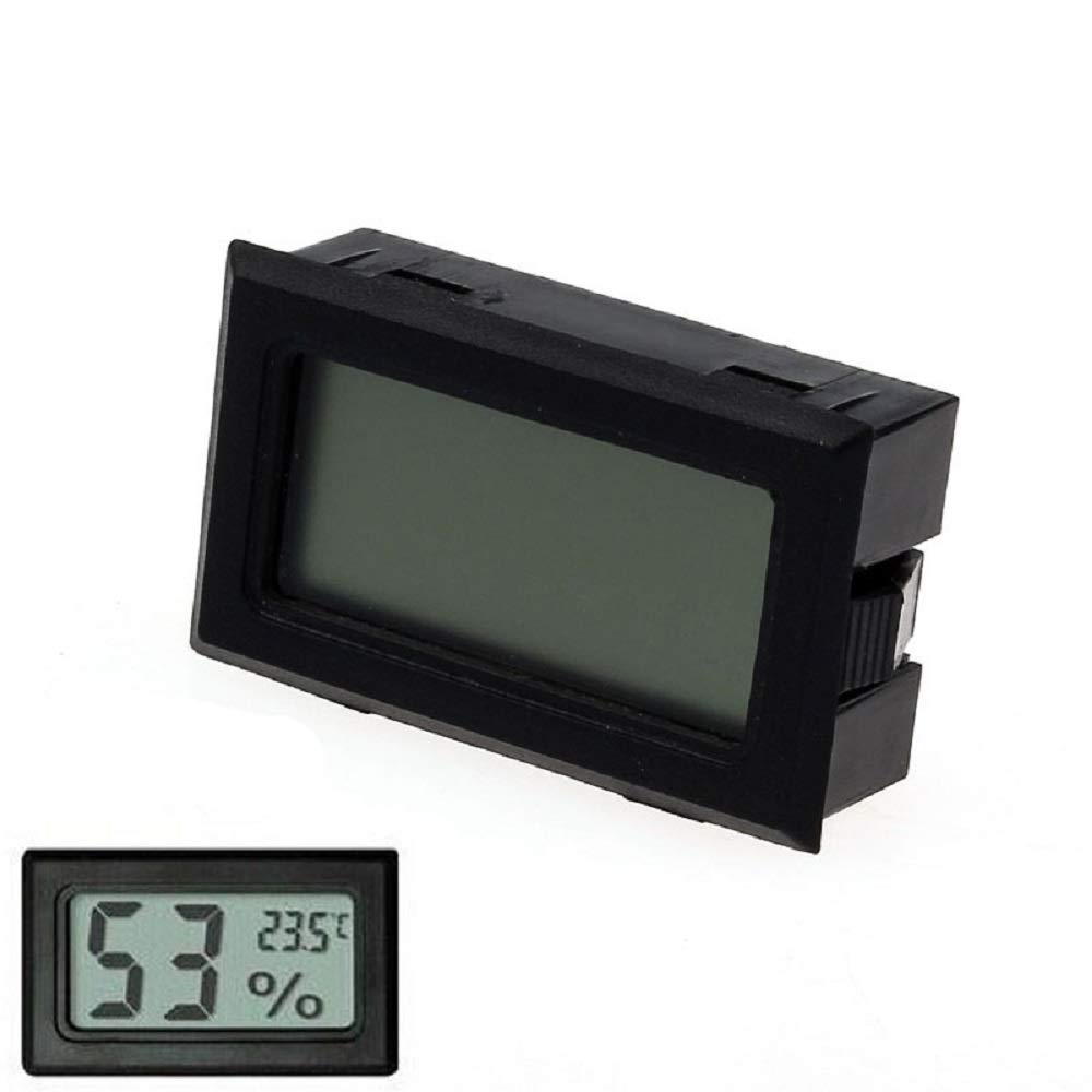 ???? Orcbee ???? _Mini Digital LCD Temperature Humidity Meter Thermometer Hygrometer Indoor Black