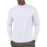 Men's Fashion Shirts Long Sleeve Mock Turtleneck T-Shirts Casual Thermal Undershirt Tops