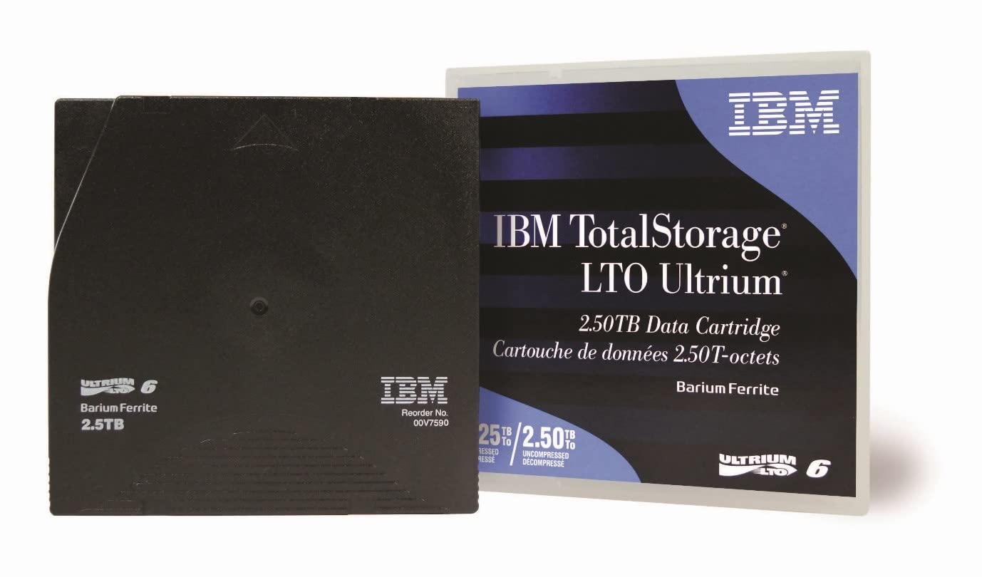 IBM 00V7590 Media Tape LTO6 2.5/6.25 TB **New Retail** LTO Ultrium 6 Data Cartridge 25/625 TB - (Consumables > Data Cartridges)