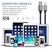 ANTAOLE Phone Charger Fast Charging Cord 3Pack 6FT High Speed Data Sync Transfer USB Cable Compatible with Phone XS MAX/XR/X/8/7/Plus/6S/6/SE/5S/5C/Mini/Air/Pro and More(Blue)