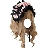 TTYAO REII Gothic Lolita Accessories Headband Girls Hair Accessories Bow Maid Headdress for Cosplay Party