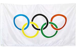 TopAAA Nylon Olympics Flag Banner 3x5 Feet