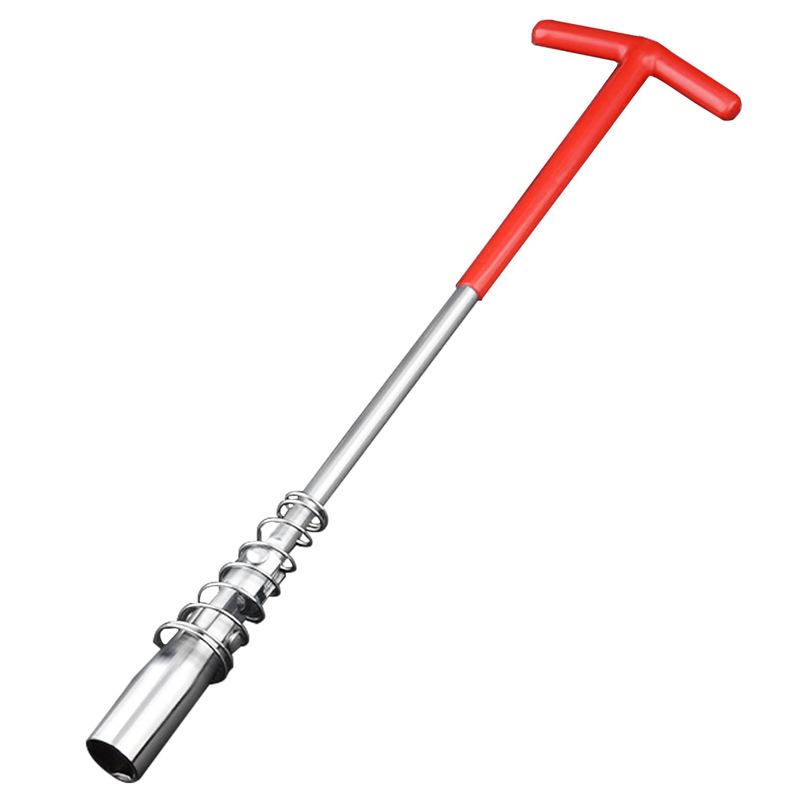 Spark Plug Wrench T-Handle Universal Joint Spark Plug Removal Tool for Fastening and Demolition of The Spark Plug Sleeve (Long, 16mm)