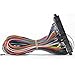 BLEE Jamma Wiring Harness with 5,6 Action Button 28 Pin Wires Video Game Cables for Multi Arcade Games Machine Accessories