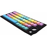 Side-printed PBT OEM Profile 37 Keyset plus Spacebar Keycap Puller Rainbow Keycaps For MX Mechanical Keyboard (Light color with Blue Spacebar)