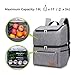Lifewit 18L 34-Can Insulated Cooler Bag Backpack, Double Decker Lunch Bag Soft-Sided Cooling Bag for Beach/Picnic/Camping/BBQ, Greythumb 2