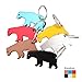 Swatom Bear Aluminum Alloy Beer Bottle Opener Keychain Key Tag Chain Ring Accessories