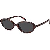 VANLINKER Retro Oval Polarized Sunglasses for Women Small Narrow 90s Trendy Y2k Shades VL9890