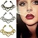 Maggie 3 Pcs Fake Septum Clicker Nose Ring Non Piercing Hanger Clip Body Jewelry