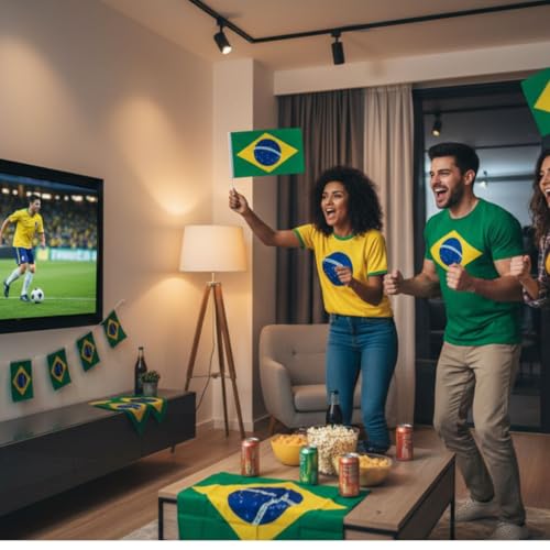 Bandeira do Brasil 90x140cm Poliéster Cores Vivas Copa Mundo Eventos Eleições Ideal para Decoração e Torcida
