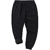 Weintee Men's 34" Inseam Tall Fleece Pants Sherpa Lined Sweatpants for Winter
