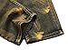 Men's Vintage Golden Biker Slim Fit Skinny Distressed Runway Denim Jeans Pants