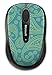 Microsoft Wireless Mobile Mouse 3500 Mint & Aqua Paisley