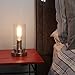 Light Accents Dimmable Table Lamp Antique Style with Vintage Edison Bulb (Brushed Nickel)