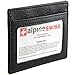 Alpine Swiss Men's Leather Money Clip Front Pocket Wallet Black