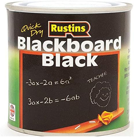 Rustins Blackboard Black Paint 2.5L - Premium Chalkboard Coating for Creative Spaces, 2.5 l (Pack of 1)