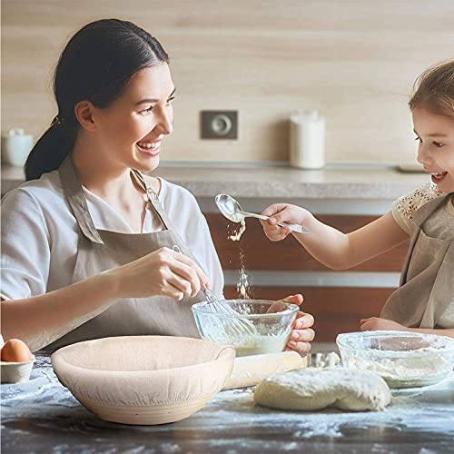 MEJAE Bread Proofing Basket, 9 inch Round Sourdough Baking Handmade