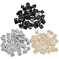 Susuntas 100 Pieces Handmade Fabric Labels Tags Clothes Labels, Handmade Fabric Labels, Embroidered Fabric Labels Tags, Handmade Labels Sewing DIY Decor (Beige)