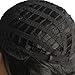 WeKen Black Hair Costume Wig with Extra Long Ponytail Straight Hair Synthetic