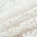 KINGSO Embroidery Cotton Lace Trim Wedding Fabric Cloth DIY Craft by the Yard White
