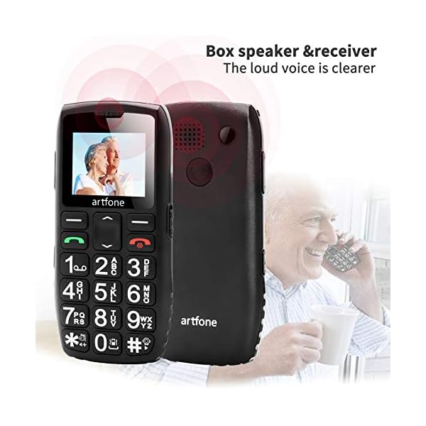 artfone-C1-Plus-Unlocked-Senior-Mobile-Phone-Big-Button-GSM-Mobile-Phone-for-Elderly-with-Dual-SIM-and-Charging-DockBlack artfone C1 Plus Unlocked Senior Mobile Phone, Big Button GSM Mobile Phone for Elderly with Dual SIM and Charging Dock…