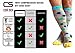 Compression Socks for Men & Women - BEST Graduated Athletic Fit for Running, Nurses, Shin Splints, Flight Travel, & Maternity Pregnancy - Boost Stamina, Circulation & Recovery (Dancing Dots, L/XL)