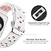 Soft Silicone Sport Band with Ventilation Holes Replacement Wristband Compatible with Watch Series 4(44mm) Series 3/2/1(42mm) Sport and Edition, 3 Pack