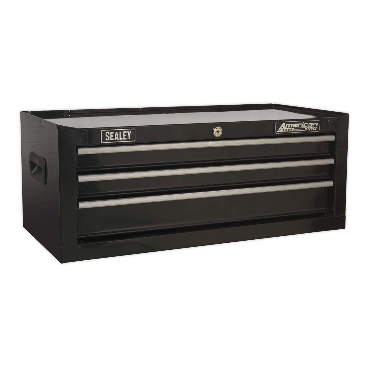 Sealey Ap223B Mid-Box 3 Drawer With Ball Bearing Runners - Black