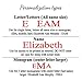 EKG Heart Stethoscope Name Tag for Littmann Personalized - Adjustable Yoke ID Label - You Fully Customize - Nurse Doctor Gift (1½ inch Mylar)