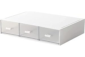 Desktop Storage Rack, Desk Organizer-Stackable Storage Drawers, Desk Storage Box Perfect for Collection Small Item/Cosmetic O