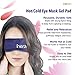 Inerzen Hot or Cold Eye Mask Gel Pad - Reusable, Microwavable, Freezable - Relief for Dry Eyes, Bruises, Puffy Swollen Eyes, Fatigue, Headache, Tension, and More