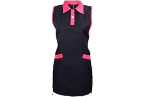 Surrui Hair Stylist Salon Smock Aprons with Pockets Hairdresser Apron Waitress Sleeveless Vest Work Wear