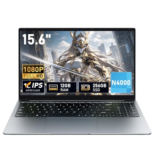 XWU 15.6 inch laptop with 8GB RAM, 256GB SSD, 100% sRGB display, N4000 processor, Wi-Fi 5 Dual Band, Bluetooth 4.2, USB-A, HDMI, 1920 x 1080 FHD display (8, GB)