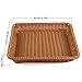 Bread Basket, Yamix Rectangle Imitation Rattan Bread Basket ,Food Serving Baskets,Restaurant Serving/Diplay Baskets For Fruit Food Vegetables - Dark Brown