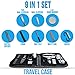 Nail Clippers Pedicure Manicure Set – 9in1 Stainless Steel Professional Grooming Kit for Men & Women, Perfect Gift Idea or Travel Case Kit