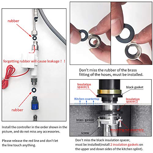 OWOFAN Touch On Kitchen Faucets with Pull Down Sprayer Smart Kitchen