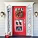 AVOIN Winter Christmas Snowman Welcome Porch Sign, Holiday Snowflake Hanging Banner Flag for Yard Indoor Outdoor Party 12 x 72 Inch