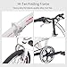 Murtisol Folding Bike 20’’ Men’s Women’s Bike Fast Speed 6 Speed Commuter Bike Shimano Derailleur Bicycle White