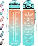 Enerbone 32 oz Water Bottle with Times to Drink and