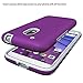 Moto G Play Case,Moto G4 Play Case with HD Screen Protector,NiuBox Dual Layer Armor Anti-Slip Shock Absorption Protective Phone Case Cover for Motorola Moto G Play/Moto G4 Play - Purple
