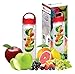 Infusion Water Bottle - by Viva Fresh, Premium 24oz, BPA Free, Colored Fruit Infuser Water Bottles. Create Your Own Naturally Flavored Fruit Infused Water, Juice, Iced Tea, Lemonade & Sparkling Beverages. Designed for Active Sports Men and Women for Workouts, Dieting, Weight loss, Detox, Hiking, Camping, Dinning, Exercise and Fitness. Get a Free Bonus Recipe eBOOK on Every Order.